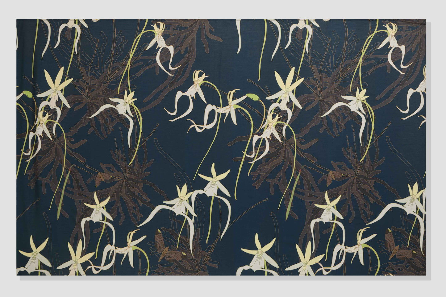 Ghost Orchid Navy Sarong