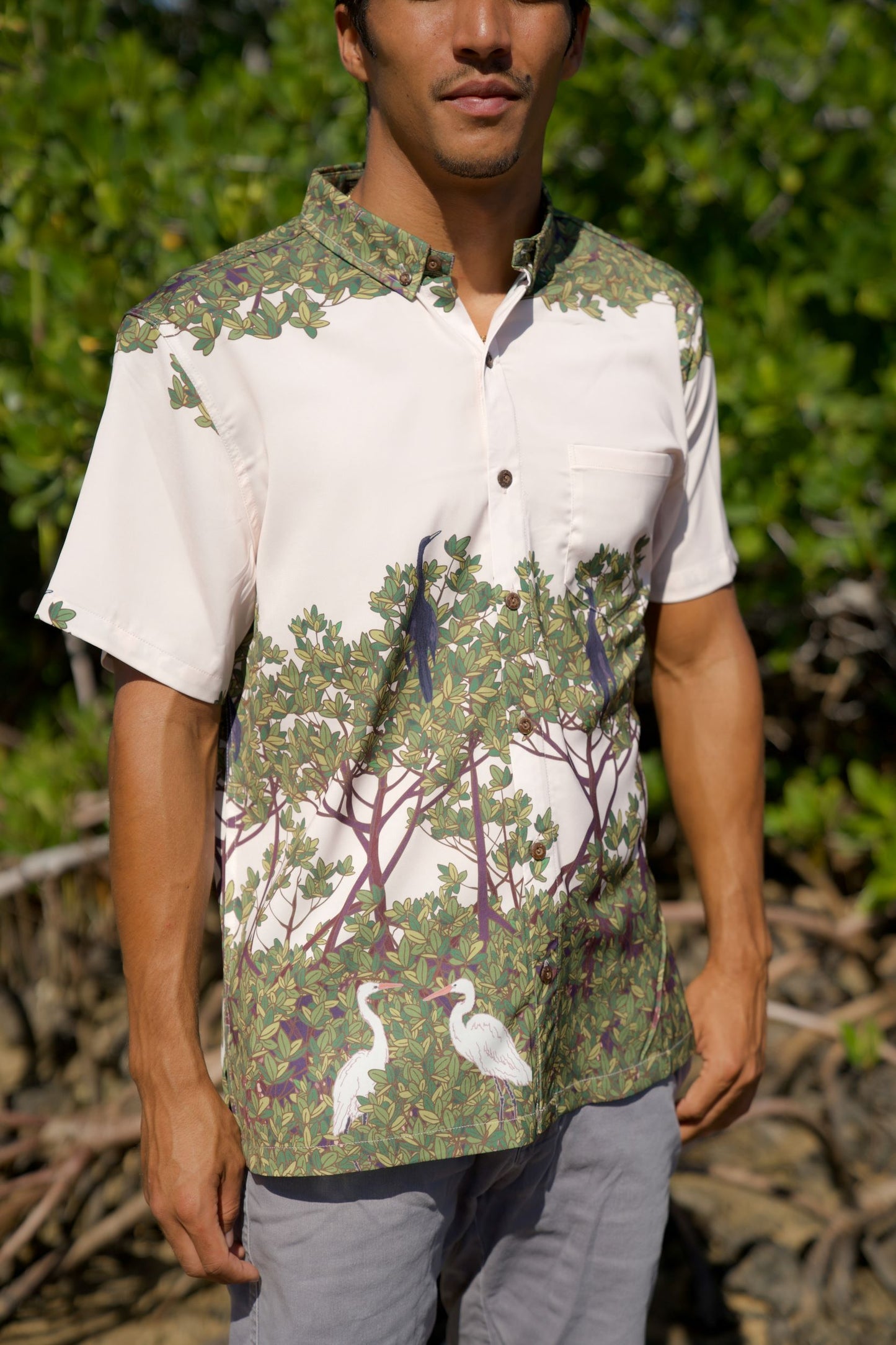 Heron & Anhinga Button Down Shirt
