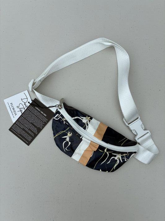 Ghost Orchid Navy Crossbody Bag