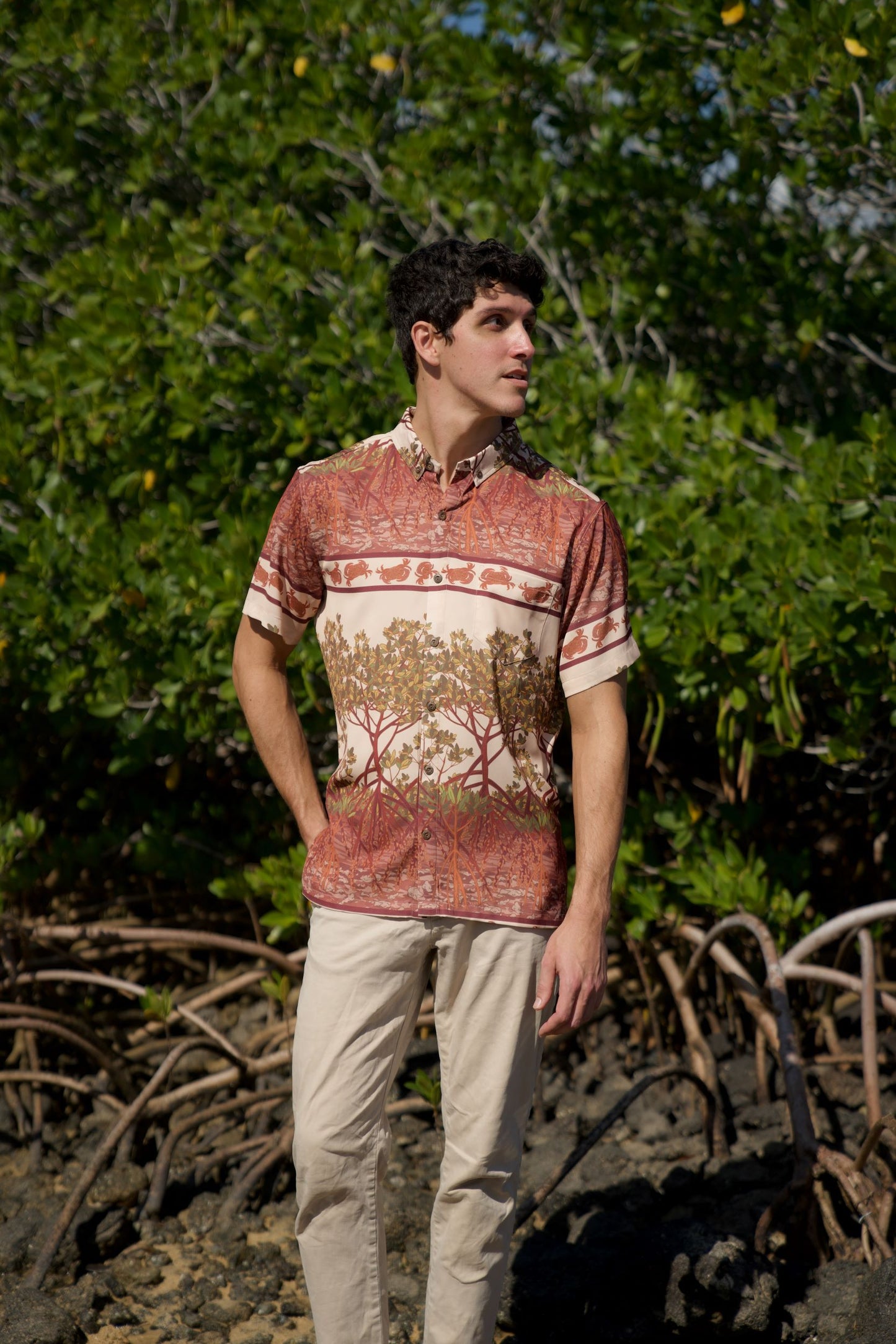 Crab & Mangrove Button Down Shirt