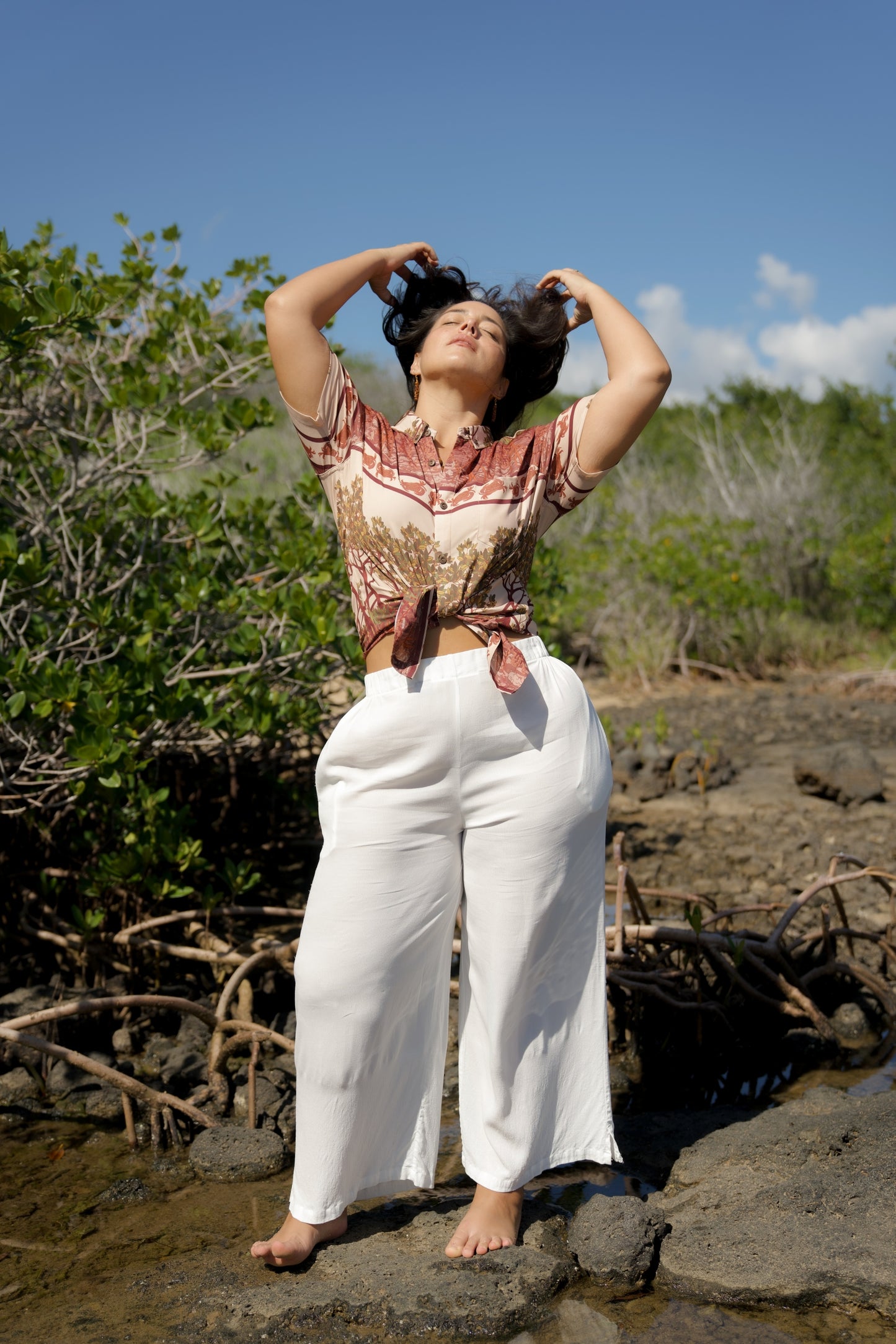 Crab & Mangrove Button Down Shirt
