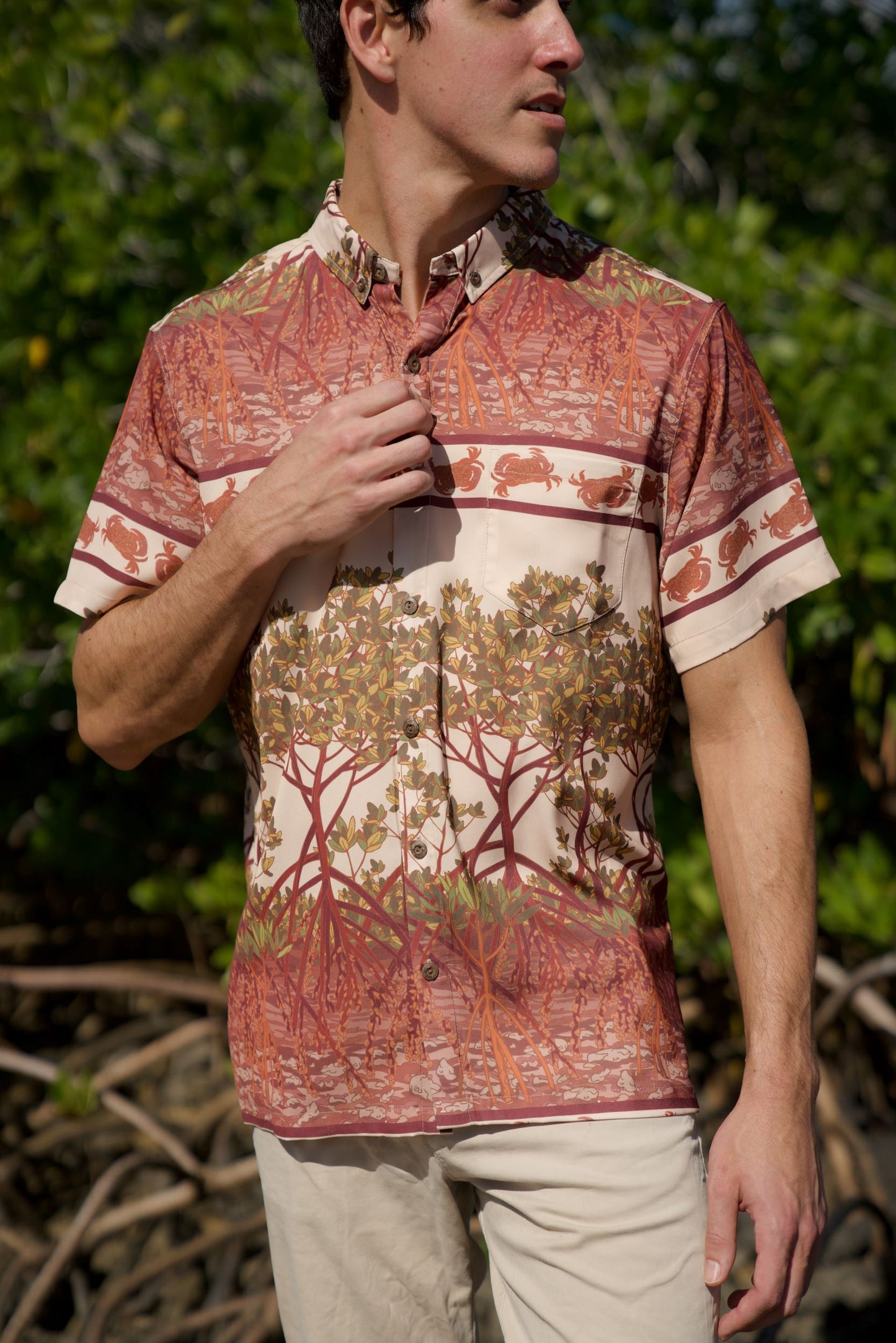 Crab & Mangrove Button Down Shirt