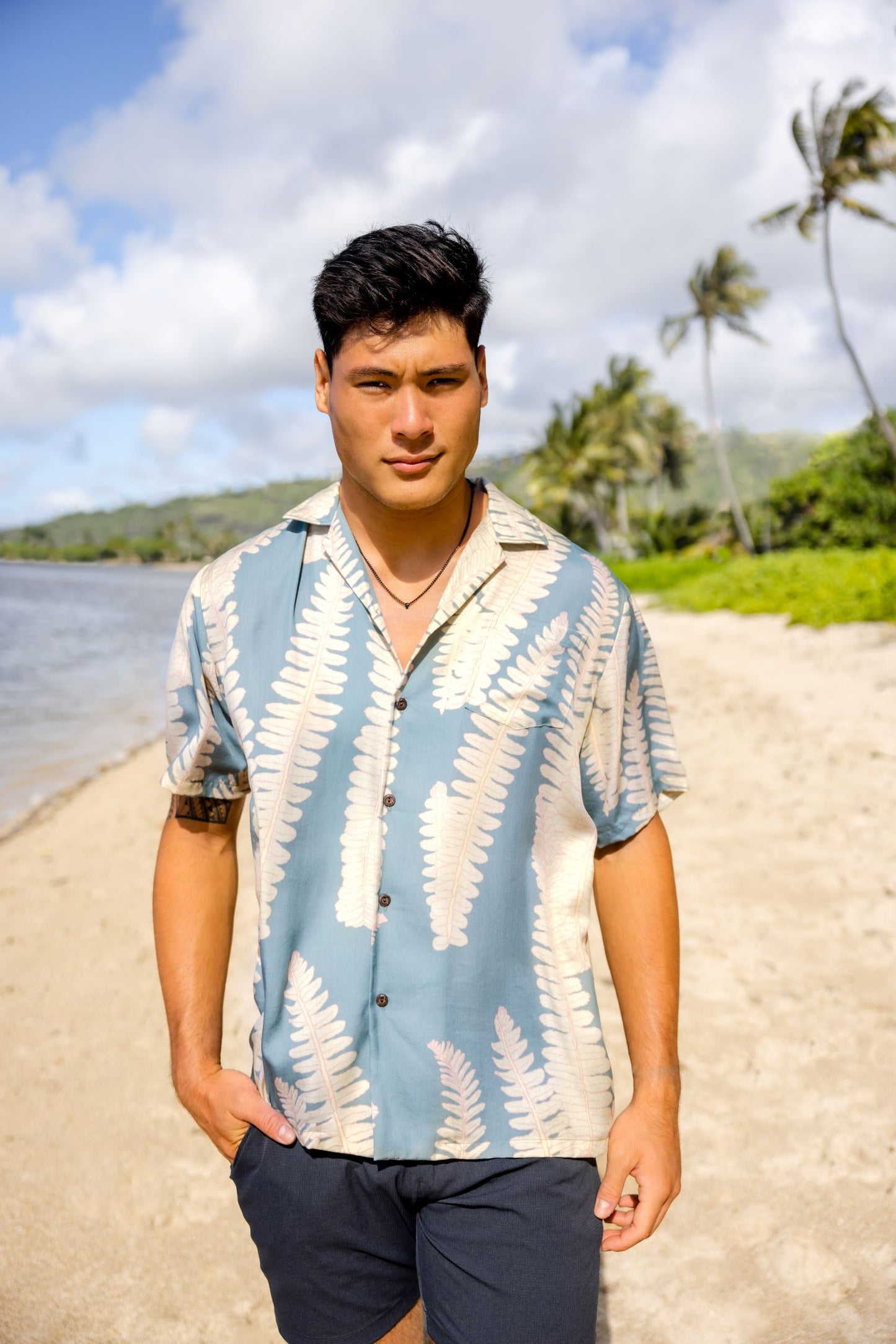 Sword Fern Vintage Cut Button Down Shirt