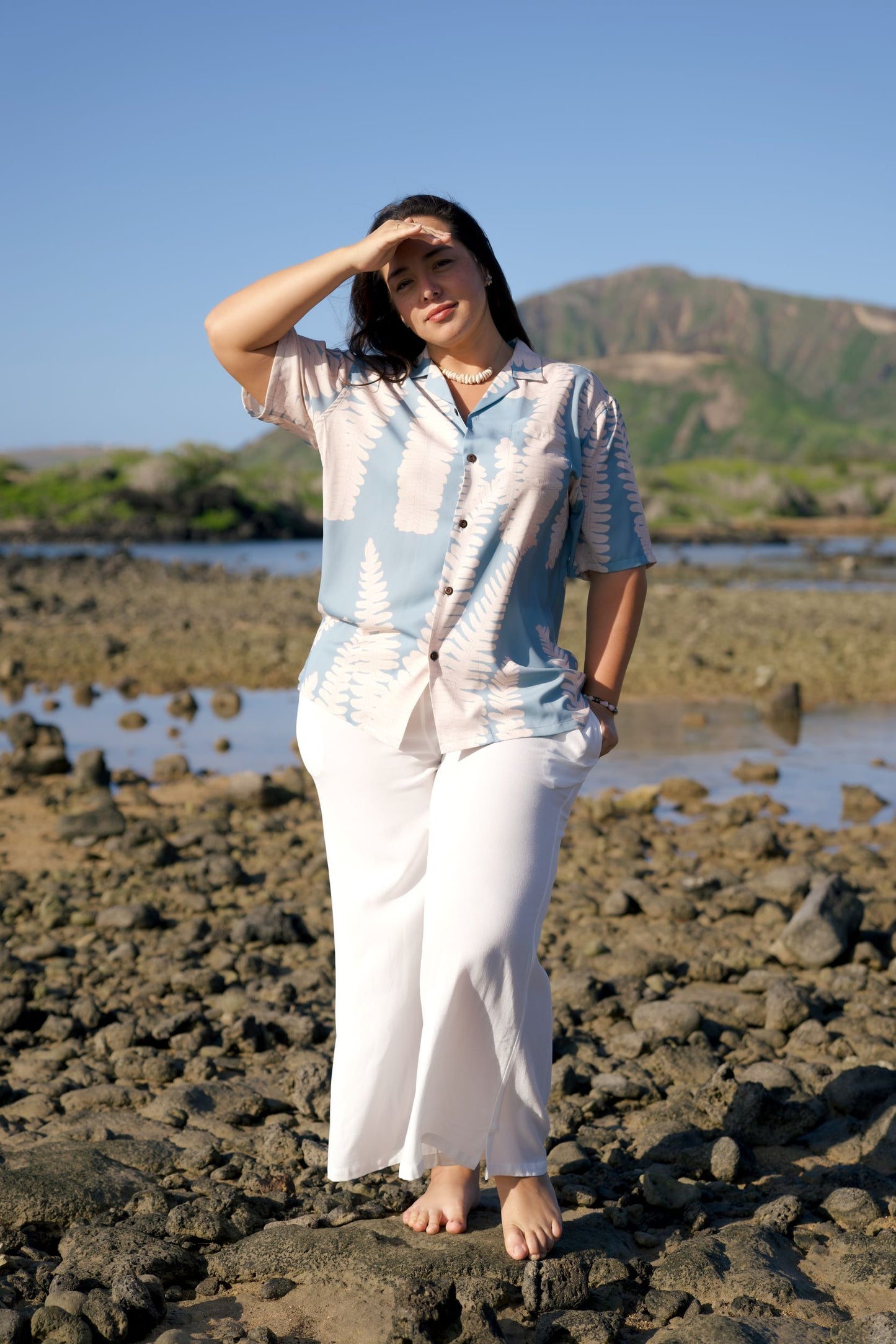 Sword Fern Vintage Cut Button Down Shirt